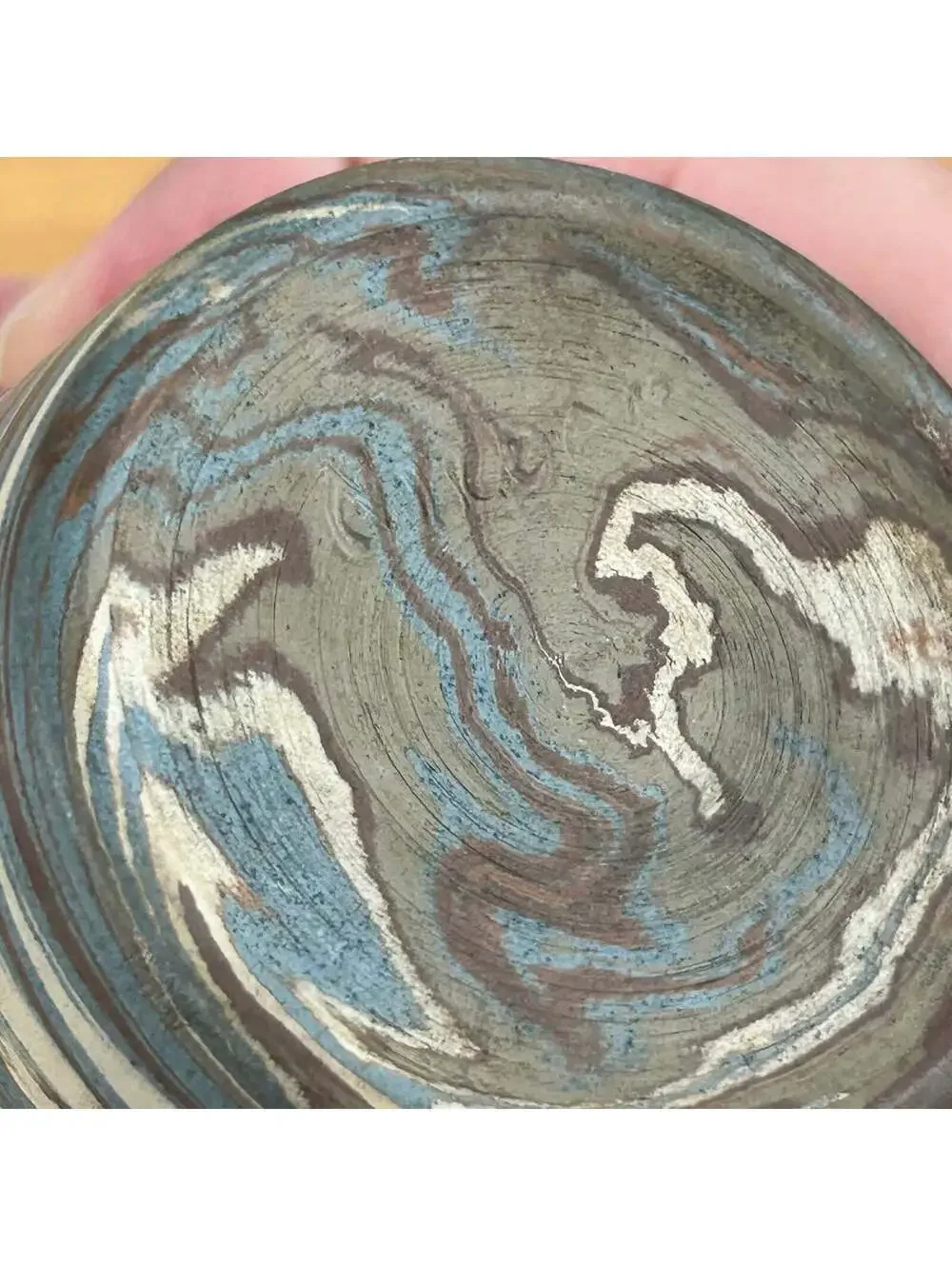 Niloak Art Pottery 1920s Brown Blue Mission Swirl Arts And Crafts Vase 4.5